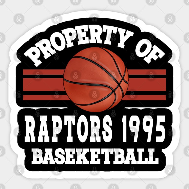 Proud Name Raptors Graphic Property Vintage Basketball Sticker by Frozen Jack monster